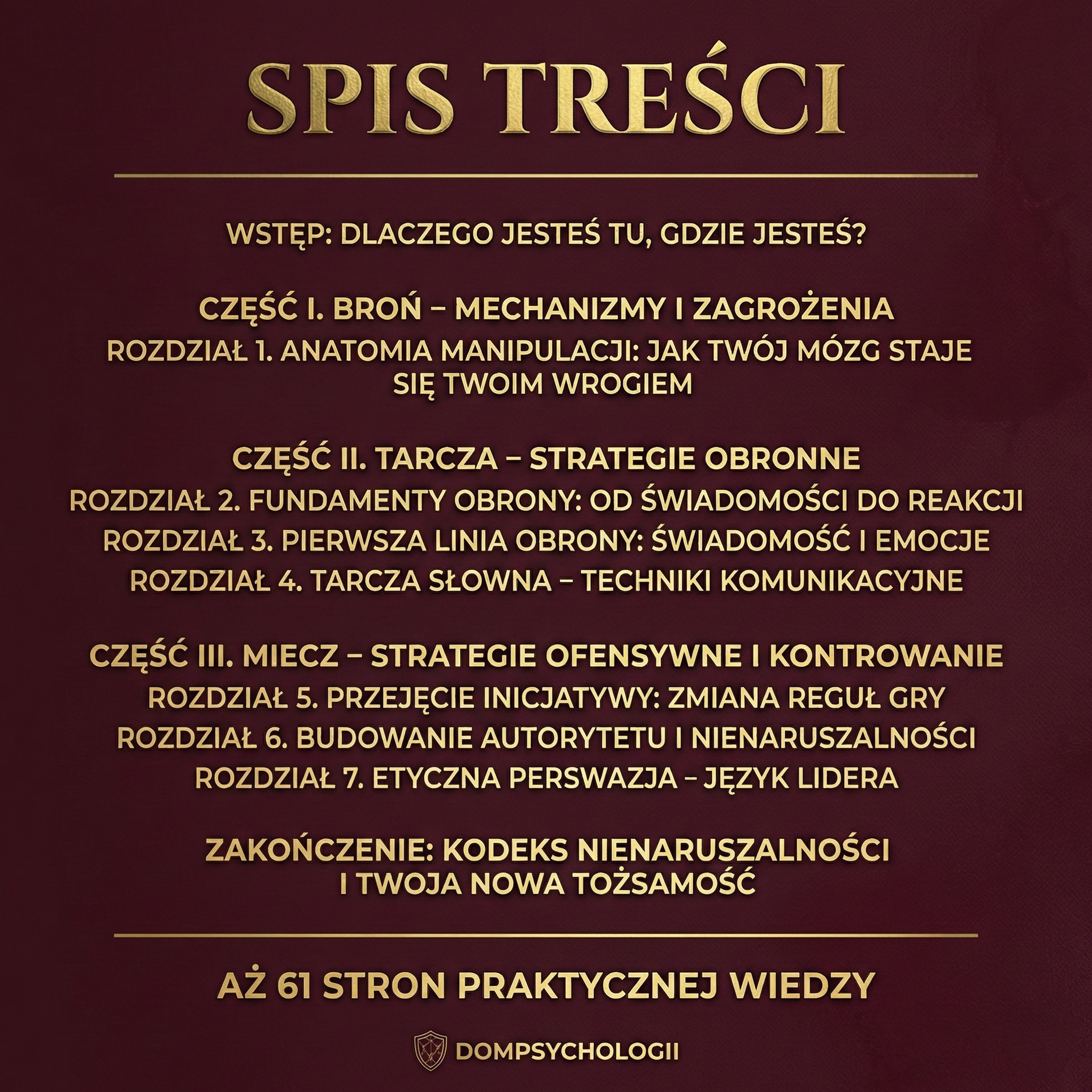 NIE REAGUJ - STRATEGIE ODPORNOŚCI NA PROWOKACJĘ I STRES