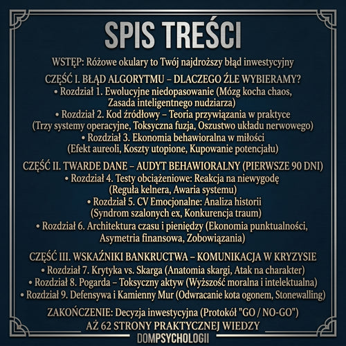 ALGORYTM RELACJI - CHŁODNA KALKULACJA ZAMIAST MOTYLI W BRZUCHU